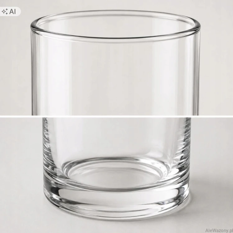 Wazon szklany cylinder 20 cm  x  6 cm