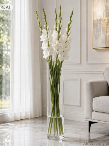 Wazon szklany cylinder 70 cm × 20 cm