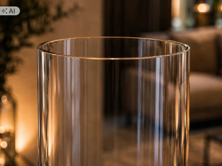 Wazon szklany cylinder 70 cm × 20 cm