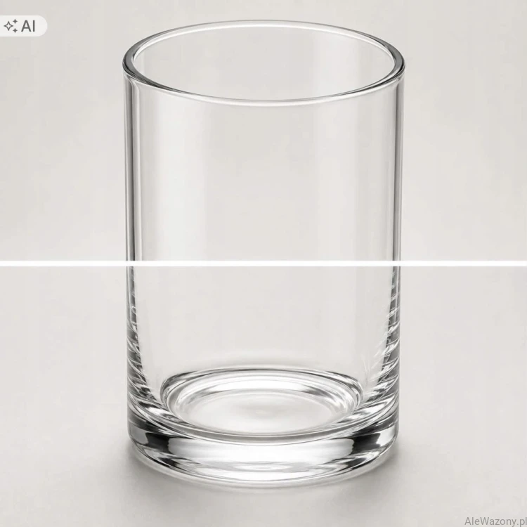 Wazon szklany cylinder  25 cm  x  6 cm