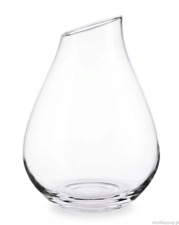 Wazon szklany  Kropla Ścięta h 43 cm d 33 cm