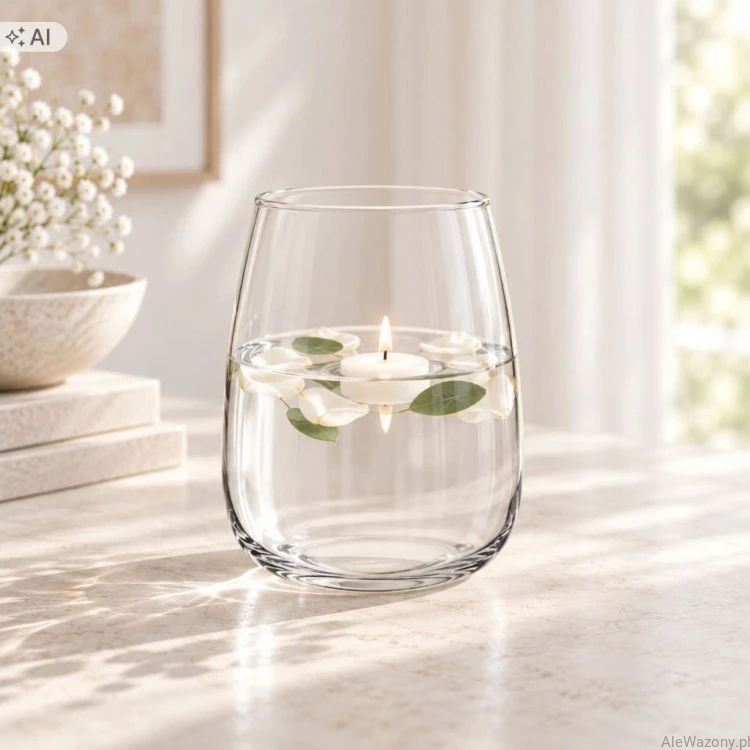 Wazon Minimalistyczny Flakon  h 17 cm d 11,9 cm
