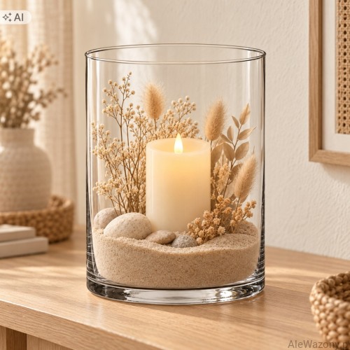 Wazon szklany cylinder 30 cm  x  20 cm