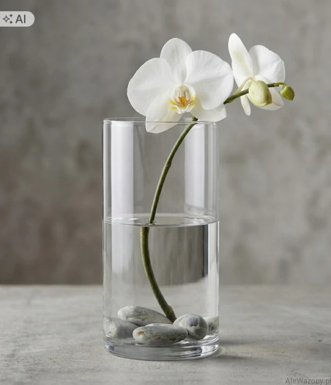 Wazon szklany cylinder 25 cm  x  20 cm