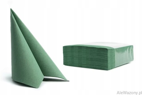Serwetki papierowe Soft Point 38 x 38 cm – zielone1-warstwowe 50 sztuk