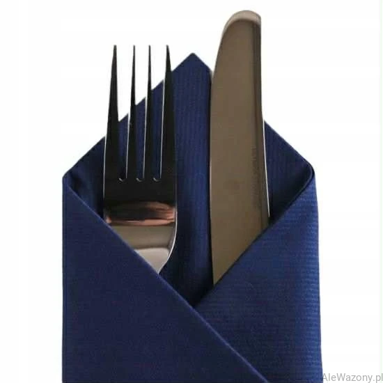 Serwetki papierowe Soft Point 38 x 38 cm – granat 1-warstwowe 50 sztuk