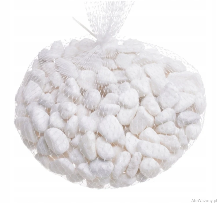 Kamienie dekoracyjne białe 0,5 kg