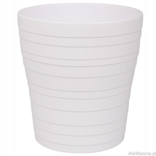 Ceramiczna osłonka do storczyka 13 cm Matowa kolor biały