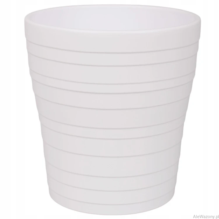 Ceramiczna osłonka do storczyka 13 cm Matowa kolor biały