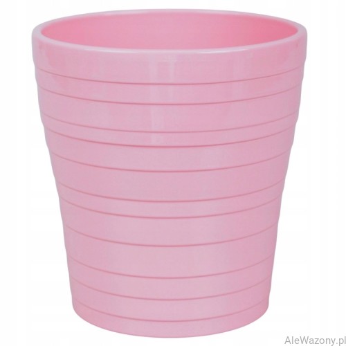 Ceramiczna osłonka do storczyka 13 cm Połysk kolor Różowy