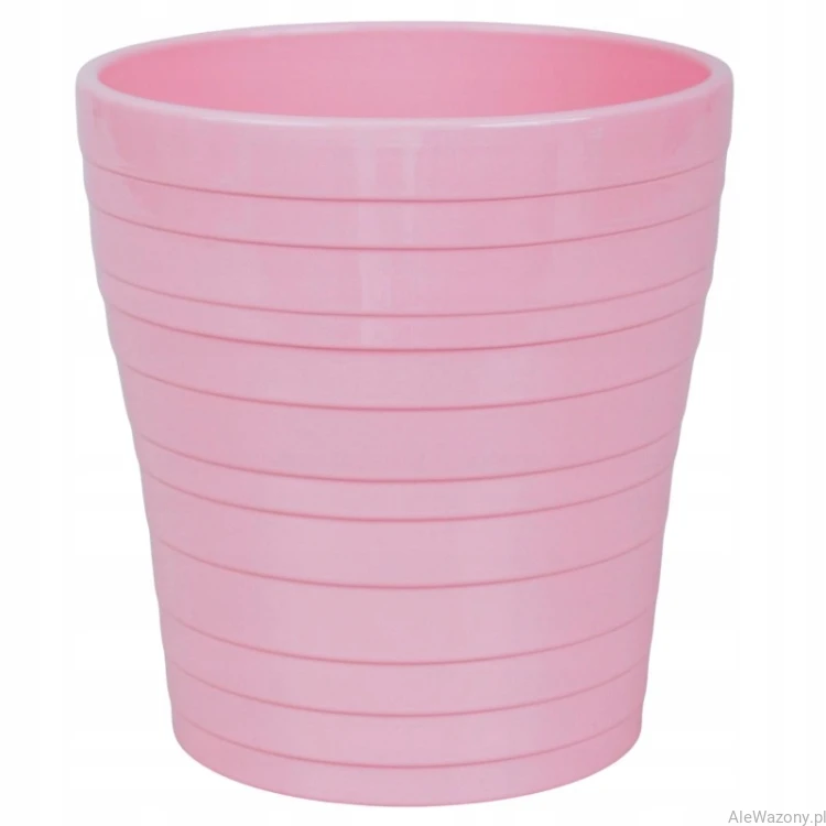 Ceramiczna osłonka do storczyka 13 cm Połysk kolor Różowy