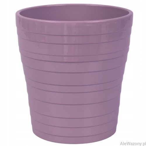 Ceramiczna osłonka do storczyka 13 cm Połysk kolor Fioletowy