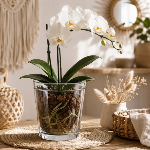 Szklana osłonka do storczyka 14 cm