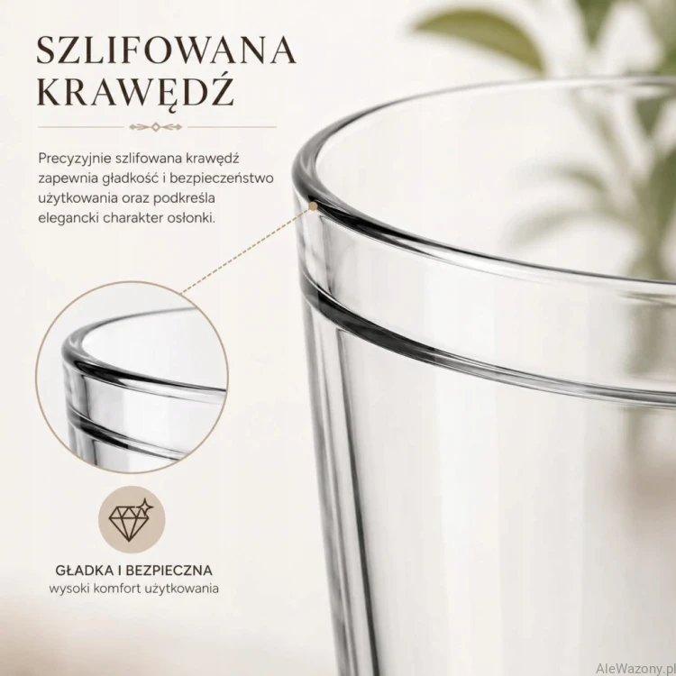 Szklana osłonka do storczyka 14 cm
