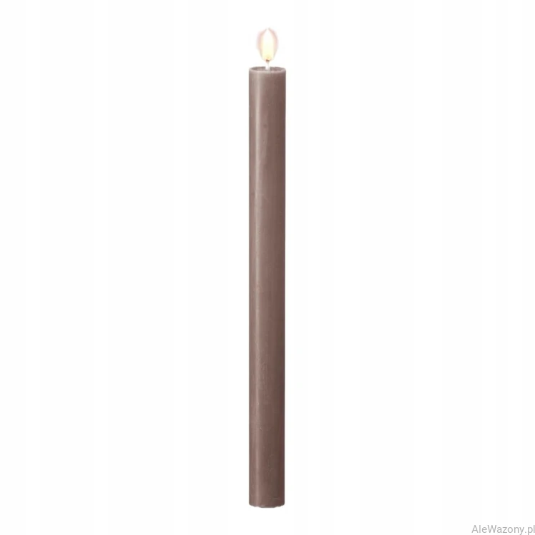Świeca stołowa rustykalna 24 Rustic Taupe - 1 sztuka