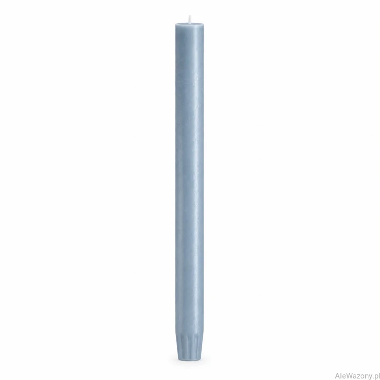Świeca stołowa rustykalna 57 Sky Blue - 1 sztuka