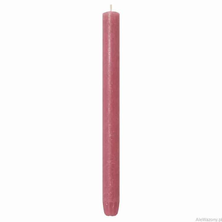 Świeca stołowa rustykalna 39 Ash Rose - 1 sztuka