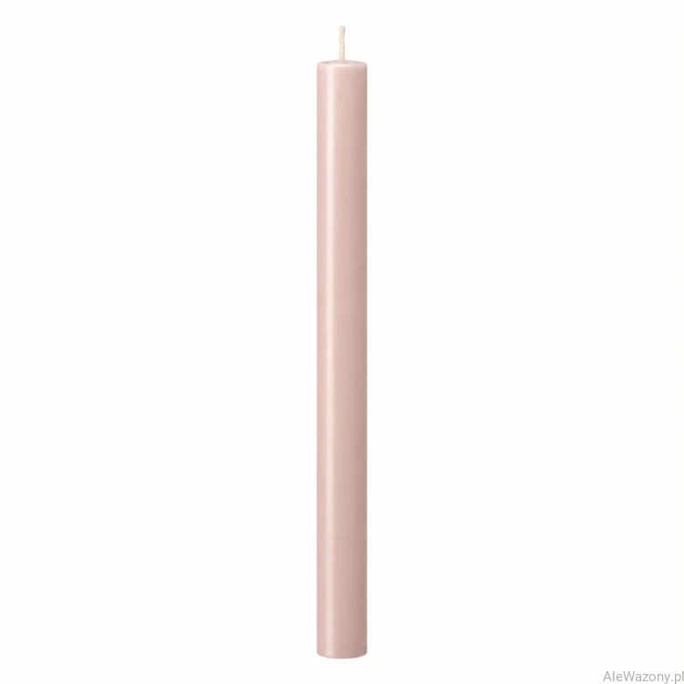 Świeca stołowa rustykalna 04 Misty Pink - 1 sztuka
