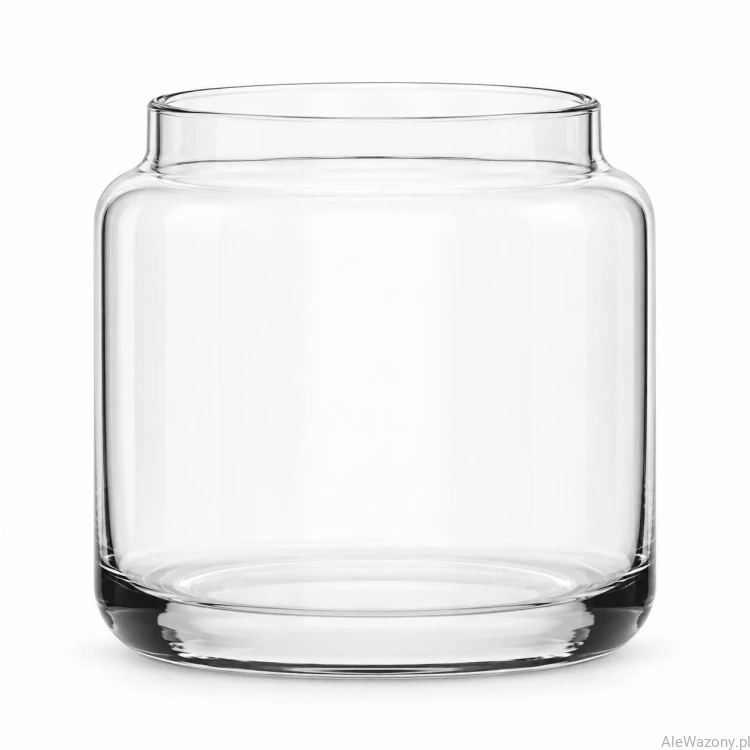 Wazon szklany cylinder zwężany 13 cm  x  12 cm