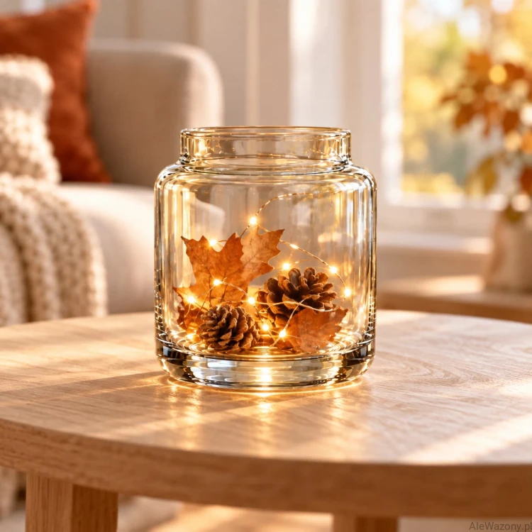 Wazon szklany cylinder zwężany 13 cm  x  12 cm