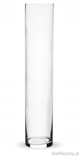 Wazon Szklany Cylinder Tuba h50 d10