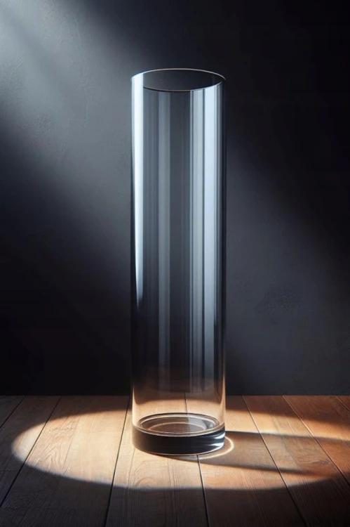 Wazon Szklany Cylinder Tuba h50 d10