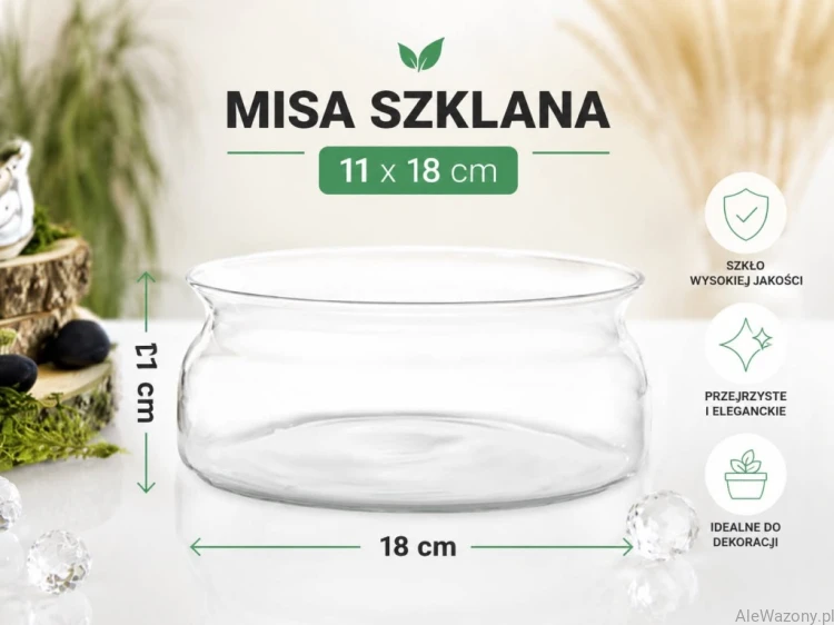 Misa dekoracyjna 11 cm x 18 cm