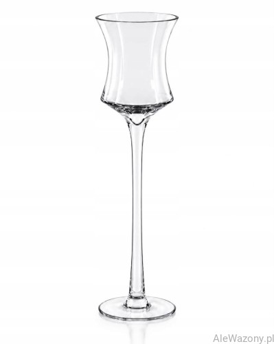 Świecznik szklany na nodze h 55 cm
