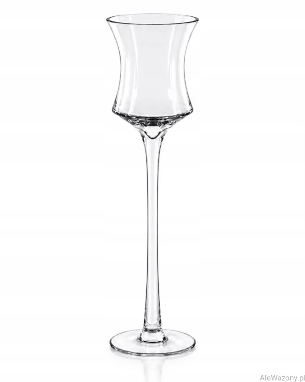 Świecznik szklany na nodze h 55 cm