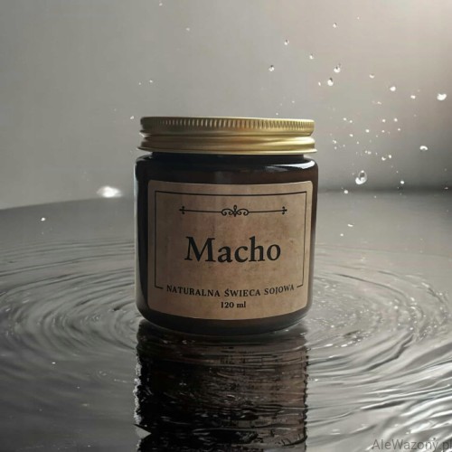 Naturalna Świeca zapachowa Macho 120 ml