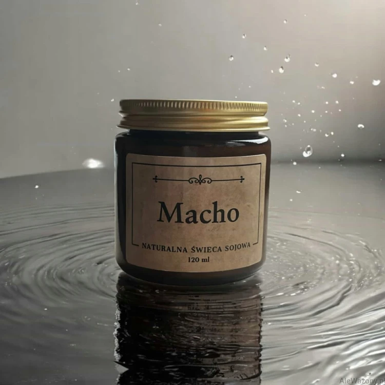 Naturalna Świeca zapachowa Macho 120 ml