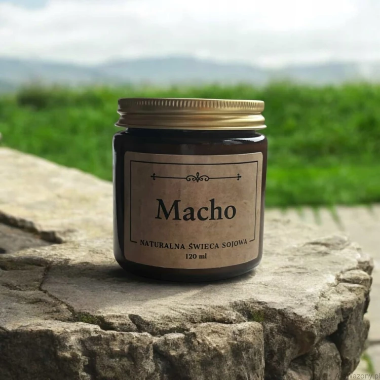 Naturalna Świeca zapachowa Macho 120 ml