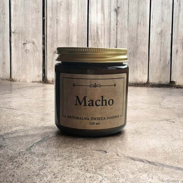 Naturalna Świeca zapachowa Macho 120 ml