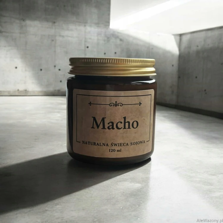 Naturalna Świeca zapachowa Macho 120 ml