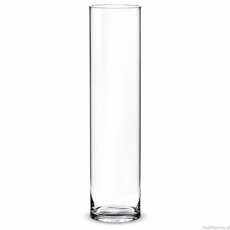 Wazon szklany cylinder    h 60cm d 15cm