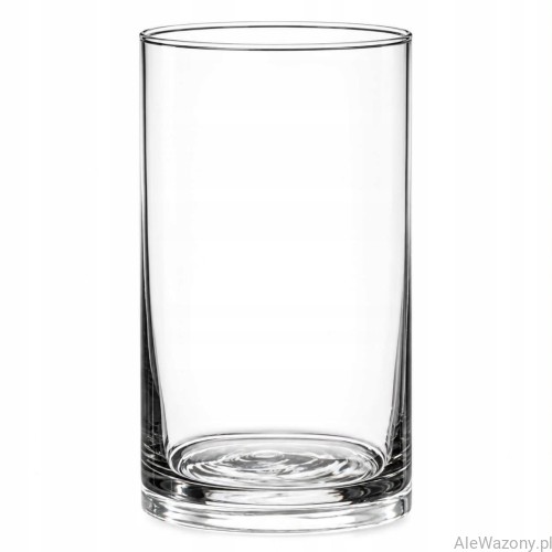 Wazon szklany cylinder  h 20cm  d 15cm