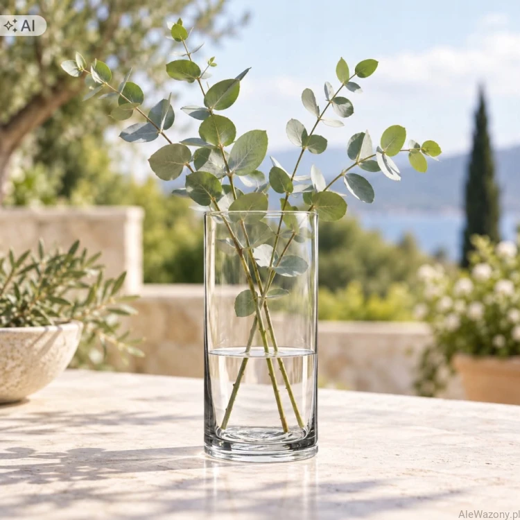 Wazon szklany cylinder h 25cm d 15cm cm