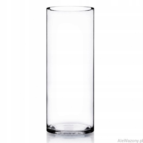 Wazon szklany cylinder h 30cm d 15cm