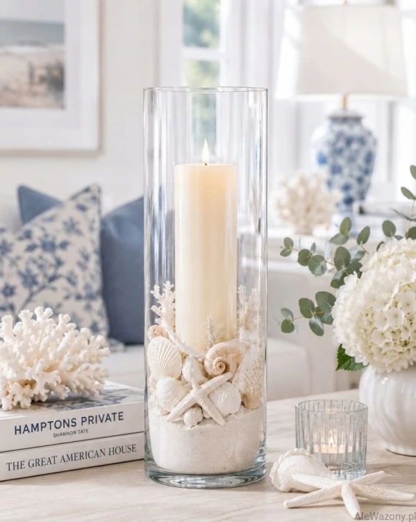 Wazon szklany cylinder h 30cm d 15cm