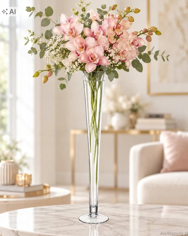 Wazon stożek  h 80cm d 11cm