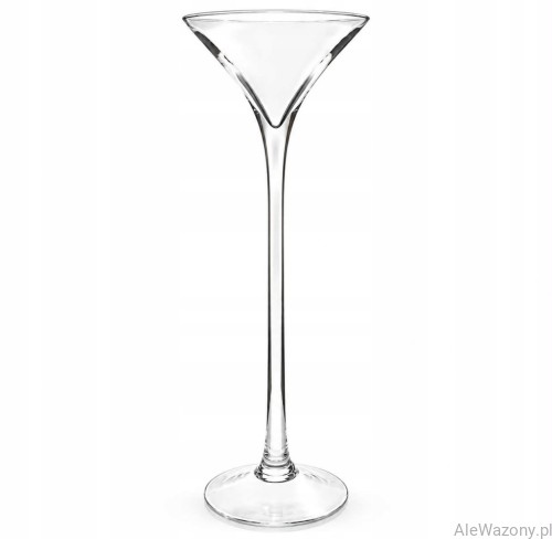 Szklany wazon Martini  h 60cm  d 15cm