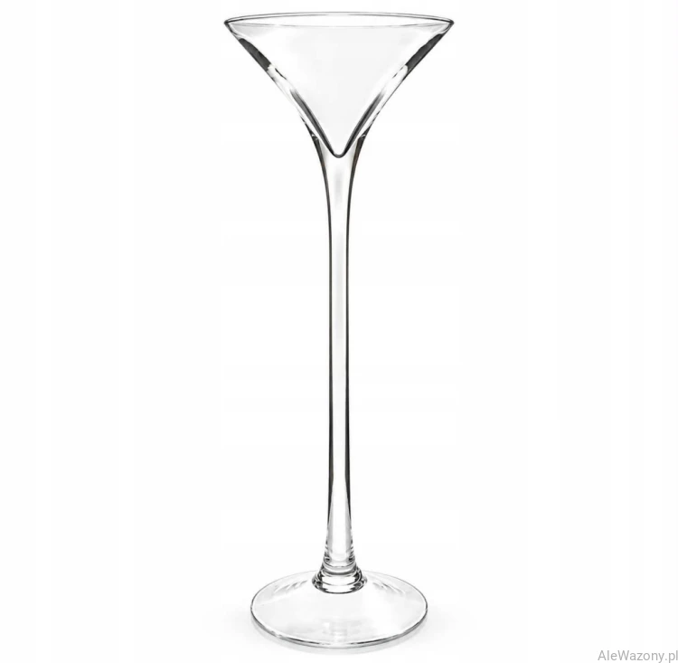 Szklany wazon Martini  h 60cm  d 15cm