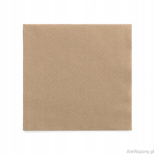 Serwetki papierowe Duni SoftiQ brązowe Natural Brown 38x38 cm 50 sztuk