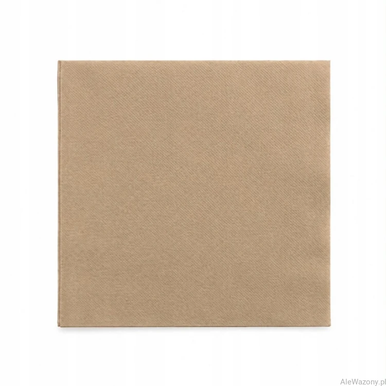 Serwetki papierowe Duni SoftiQ brązowe Natural Brown 38x38 cm 50 sztuk