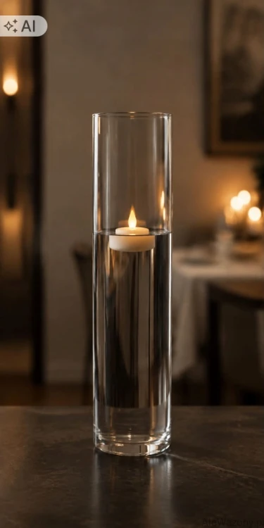 Lampion szklany cylinder  50 cm  x  10 cm
